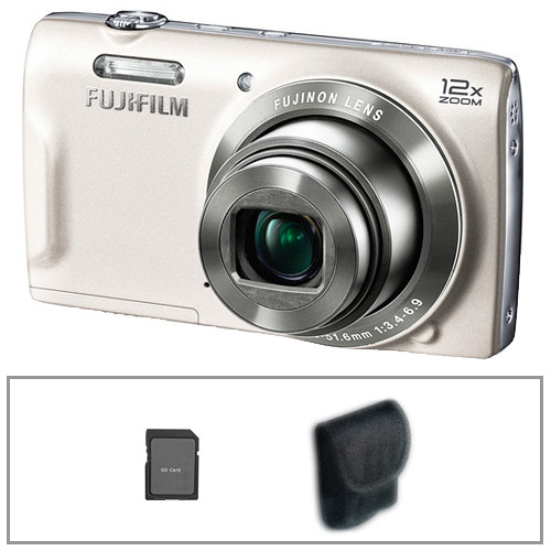 FUJIFILM FinePix T550 Digital Camera Basic Kit (White)
