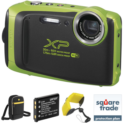 FUJIFILM FinePix XP130 Digital Camera Deluxe Kit (Lime)