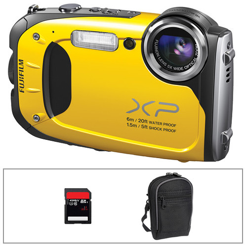 FUJIFILM FinePix XP60 Digital Camera Basic Kit (Yellow)
