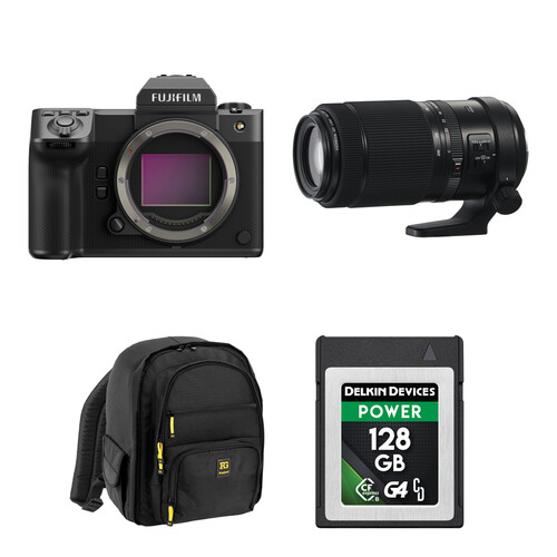 FUJIFILM GFX 100II Medium Format Mirrorless Camera with 100-200mm f/5.6 Lens and Basic Bundle