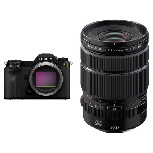 FUJIFILM GFX 100S II Medium Format Mirrorless Camera with 20-35mm f/4 Lens Kit