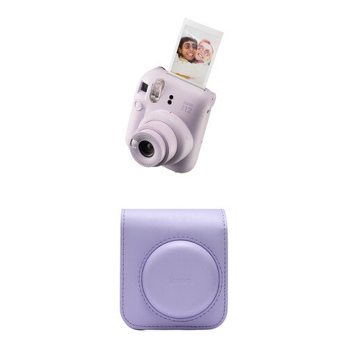 FUJIFILM instax mini 12 Instant Film Camera with Case Kit (Lilac Purple)