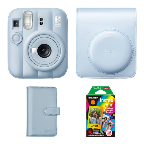 FUJIFILM instax mini 13 Instant Film Camera with Accessories Kit (Frost Blue, 10 Exposures)