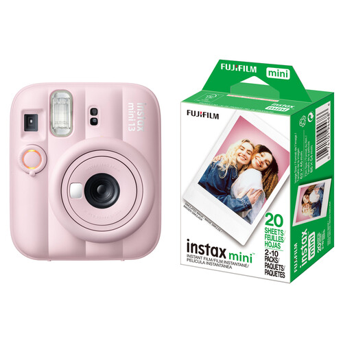 FUJIFILM instax mini 13 Instant Film Camera with Color Film Kit (Candy Pink, 20 Exposures)