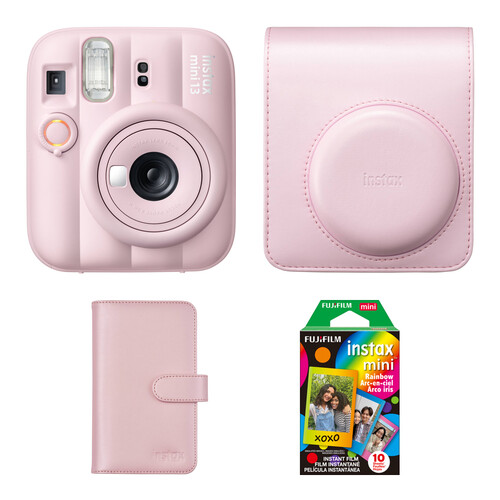 FUJIFILM instax mini 13 Instant Film Camera with Accessories Kit (Candy Pink, 10 Exposures)