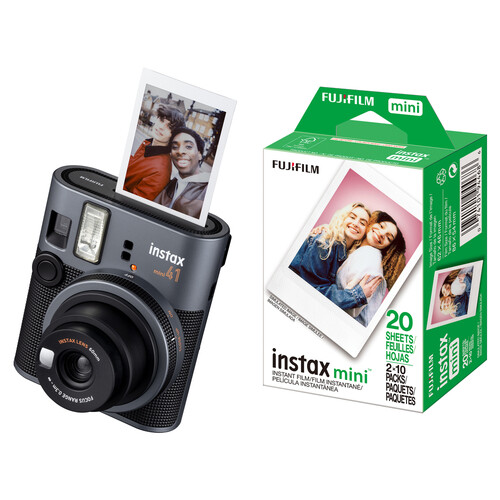 FUJIFILM instax mini 41 Instant Film Camera with Film Kit (10 Exposures)