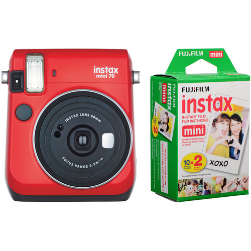 FUJIFILM INSTAX Mini 70 Instant Film Camera with 20 Sheets Film