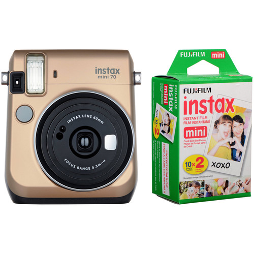FUJIFILM INSTAX Mini 70 Instant Film Camera with 20 Sheets Film