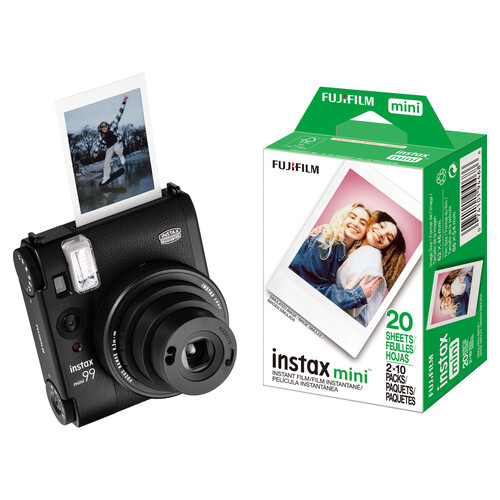 FUJIFILM instax mini 99 Instant Film Camera with Film Kit (Black, 20 Exposures)