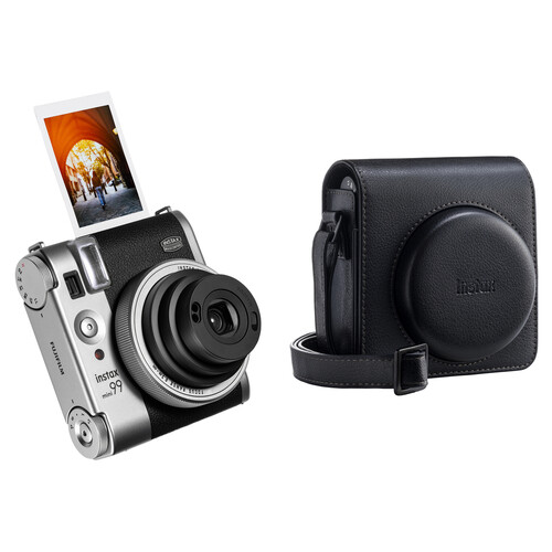FUJIFILM instax mini 99 Instant Film Camera with Case Kit (Silver)