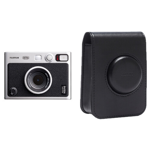 FUJIFILM instax mini EVO Hybrid Instant Camera with Case Kit (Black)