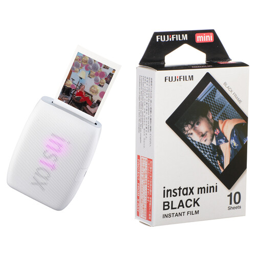 FUJIFILM instax mini Link 3 Smartphone Printer and Film Kit (Clay White)