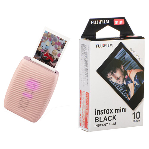 FUJIFILM instax mini Link 3 Smartphone Printer and Film Kit (Rose Pink)