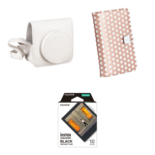 FUJIFILM instax SQUARE SQ1 Camera Case & Accessory Kit (White)