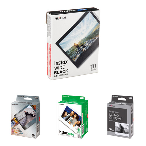 FUJIFILM instax WIDE Instant Film Bundle (50 Exposures)
