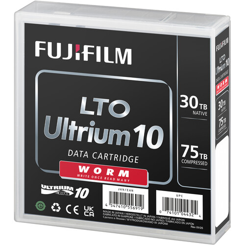 FUJIFILM 30TB LTO Ultrium-10 WORM Data Cartridge