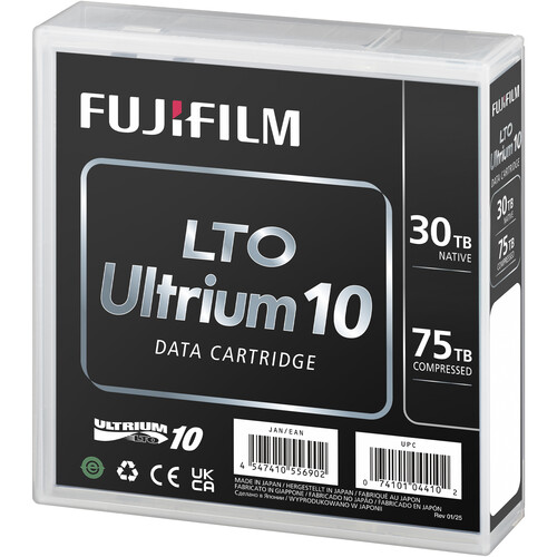 FUJIFILM 30TB LTO Ultrium-10 Data Cartridge (20-Tape Library Pack)