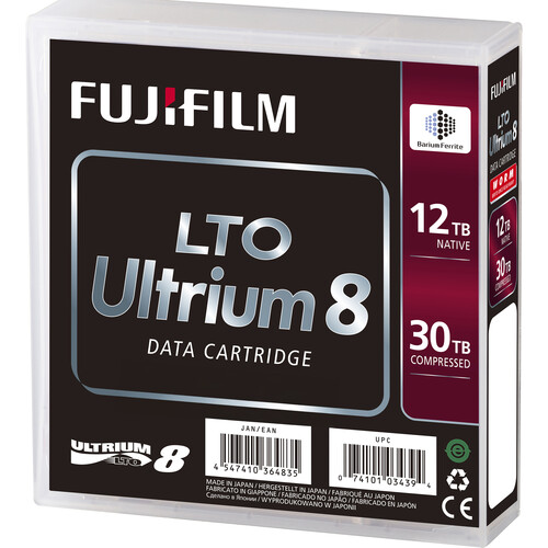 FUJIFILM 12TB LTO Ultrium-8 Data Cartridge (20-Tape Library Pack)