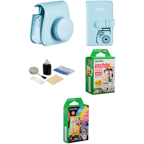 FUJIFILM Starter Kit for INSTAX Mini 8 Instant Film Camera (Blue)