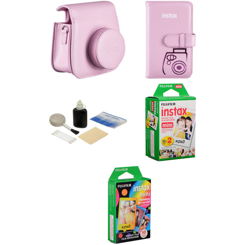 FUJIFILM Starter Kit for INSTAX Mini 8 Instant Film Camera (Pink)