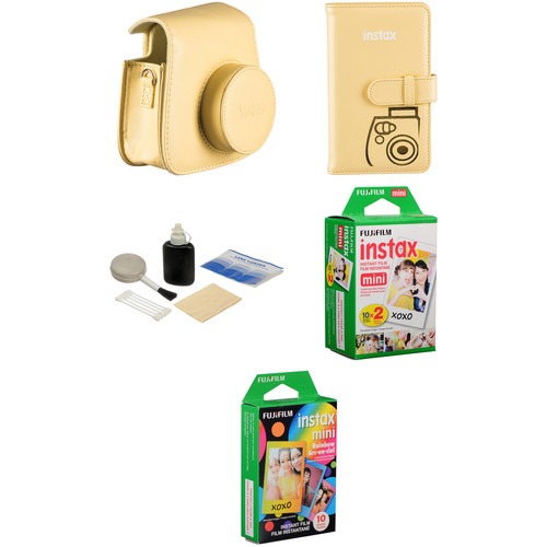 FUJIFILM Starter Kit for INSTAX Mini 8 Instant Film Camera (Yellow)