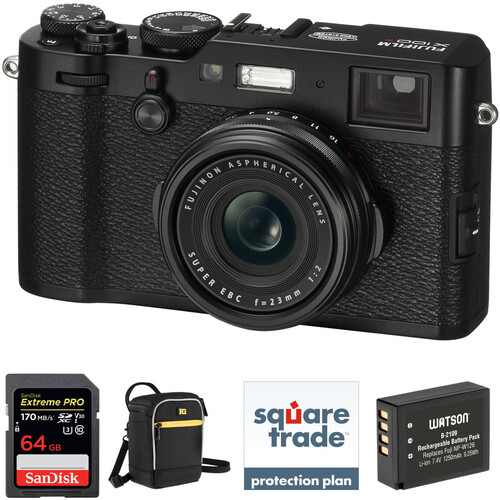 FUJIFILM X100F Digital Camera Deluxe Kit (Black) B&H Photo Video