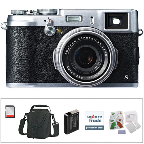 FUJIFILM X100S Digital Camera Deluxe Kit (Silver)