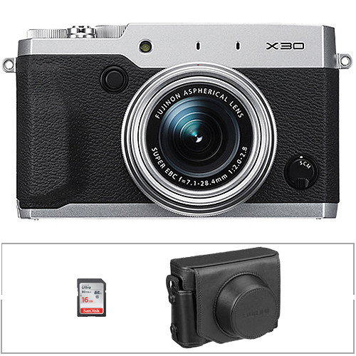 FUJIFILM X30 Digital Camera Basic Kit (Silver)