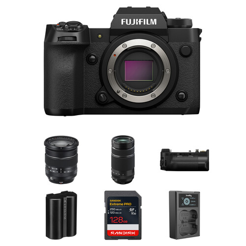 FUJIFILM X-H2 Mirrorless Camera with 16-80mm f/4 and 70-300mm f/4-5.6 Lenses and Performance Kit