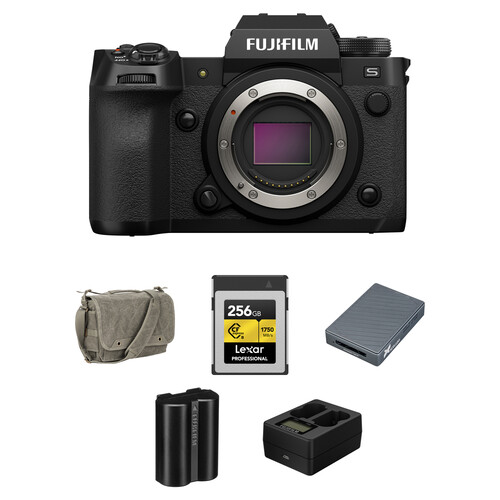 FUJIFILM X-H2S Mirrorless Camera with Essentials+ Kit