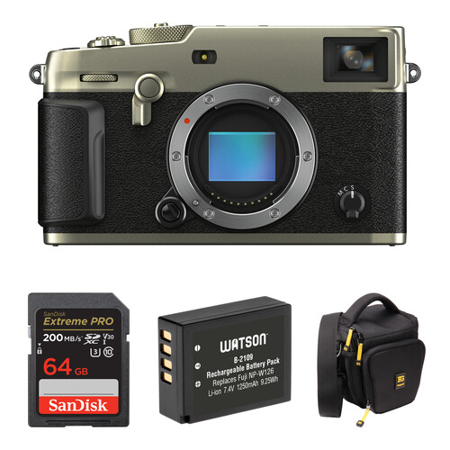 FUJIFILM X-Pro3 Mirrorless Camera with Accessories Kit (Dura Silver)