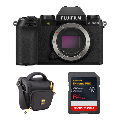 FUJIFILM X-S20 Mirrorless Camera with Basic Bundle