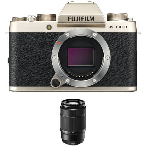 FUJIFILM X-T100 Camera with XC 50-230mm f/4.5-6.7 OIS II Lens