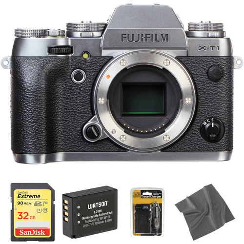 FUJIFILM X-T1 Mirrorless Digital Camera Body with Accessories