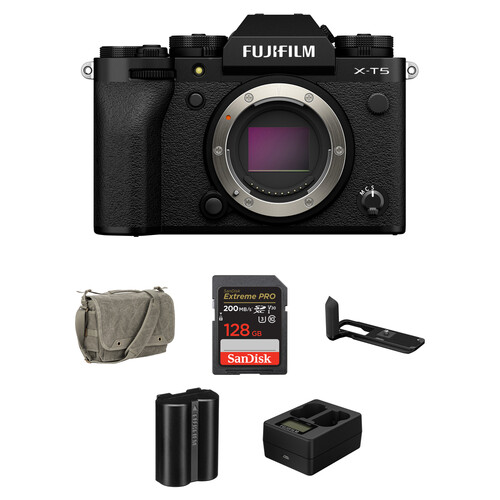 FUJIFILM X-T5 Mirrorless Camera with Essentials+ Kit (Black)