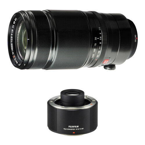 FUJIFILM XF 50-140mm f/2.8 R LM OIS WR Lens with 2x