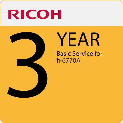Ricoh 3-Year Basic Service for fi-6770A