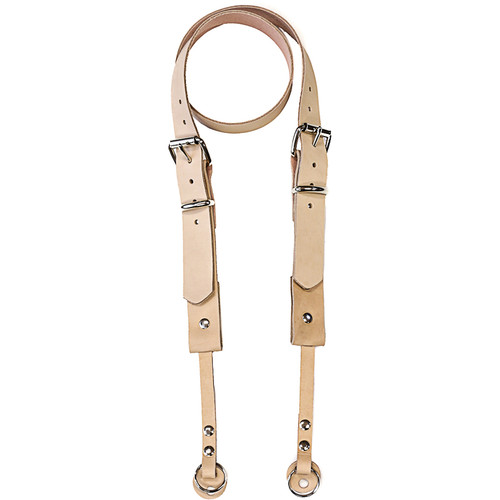 Funk Plus 1.13" Double Roller Buckle Leather Camera Strap (Beige)