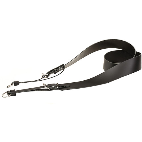 Funk Plus 1.75" Wide Leather Camera Strap with 0.5" Buckle (Black)