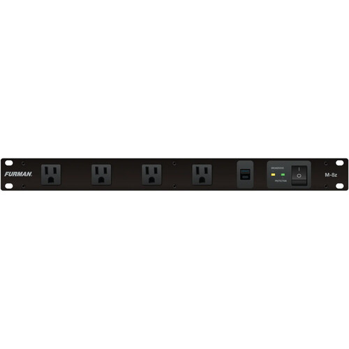 Furman Rackshelf 15A Power Conditioner with EVS Surge Protection and USB A/C Charging