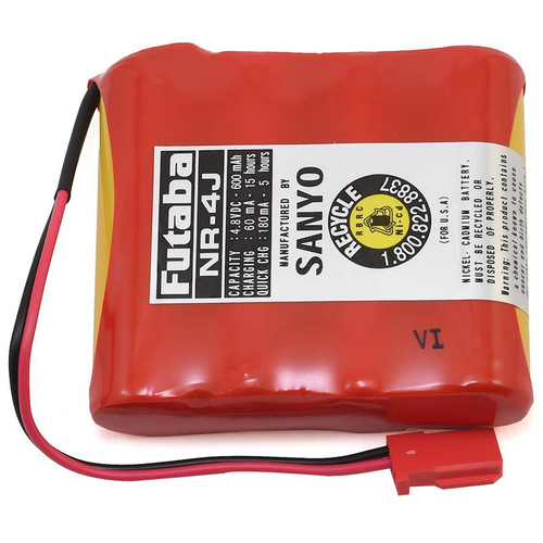 Futaba Nr4J Flat Nicd 4-Cell Receiver Battery Pack (4.8V/600mAh)