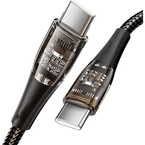 FXLion 100W USB-C Cable with OLED Display (3.3')