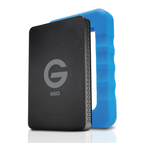 G-Technology 500GB G-DRIVE ev RaW USB 3.1 Gen 1 SSD with Rugged Bumper