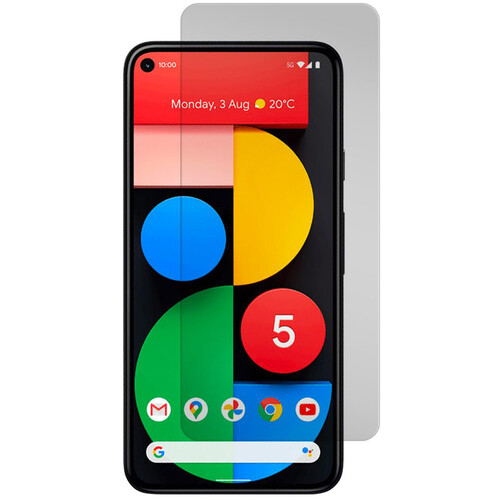 Gadget Guard Tempered Glass Screen Protector for Google Pixel 5 (Black Ice+ Glass Edition)