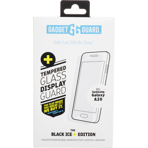 Gadget Guard Black Ice+ Edition Insured Glass Screen Protector for Galaxy A20