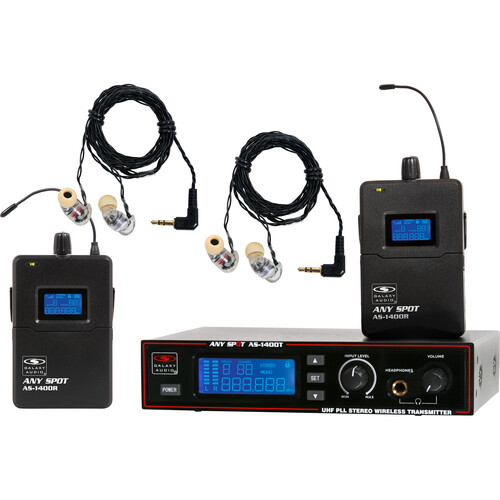 Galaxy Audio AS-1406-2M Wireless In-Ear Twin Pack Monitor System (M: 516 to 558 MHz)