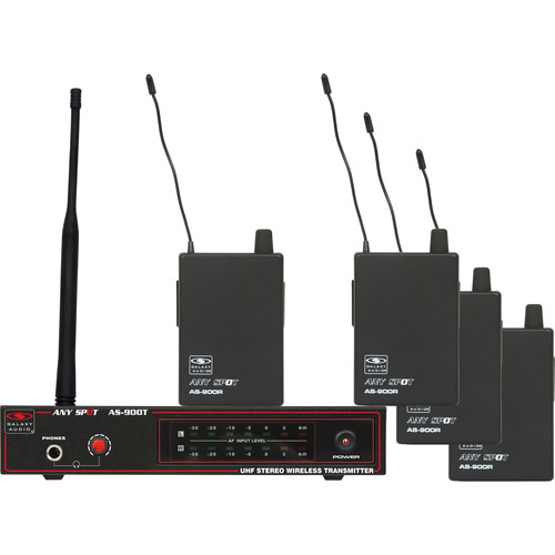 Galaxy Audio AS-900 Any Spot 4-Band Pack Wireless Personal Monitoring System (N8 Band: 531.15 MHz)