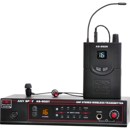 Galaxy Audio AS-950P2 Any Spot Series Wireless Personal Monitoring System (P2 Band, 470 - 489 MHz)