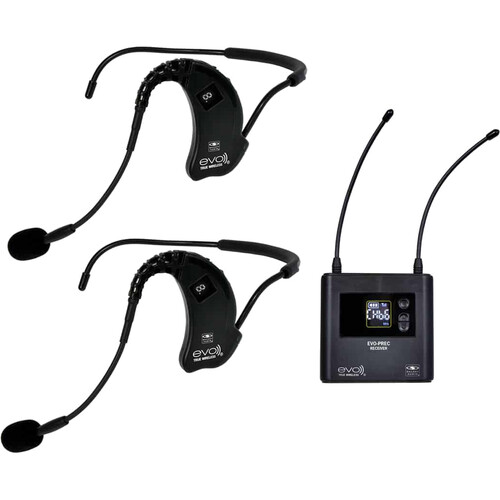Galaxy Audio EVO-E Water Res Headset Mic/EVO-Portable Single Receiver System 2ndHeadset for Back/Back Class