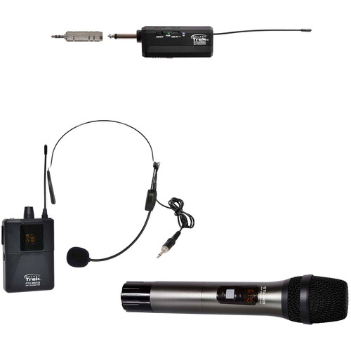 Galaxy Audio GTU Galaxy Trek Compact UHF Dual Channel Wireless System with One Headset Mic and One Handheld Mic (524-593.5 MHz)
